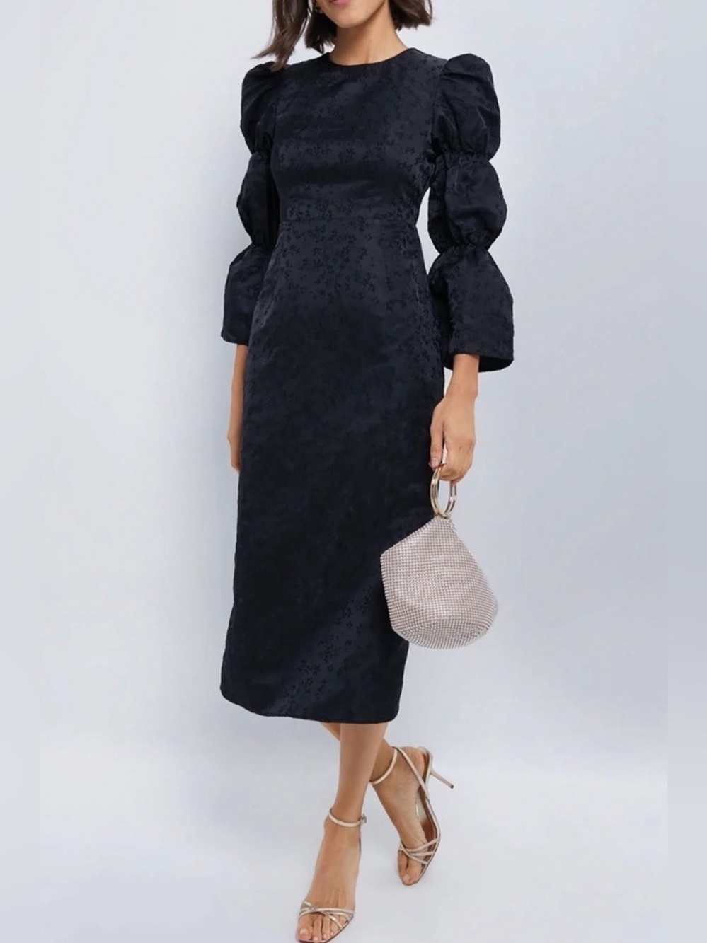 New Tuckernuck Hyacinth House Jacquard Darcy Midi Dress - size medium